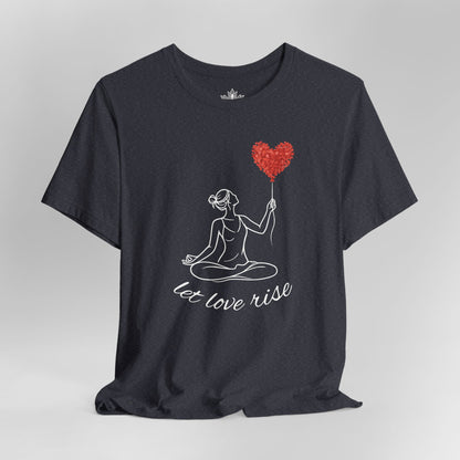 Let Love Rise – Line Art Valentine Tee