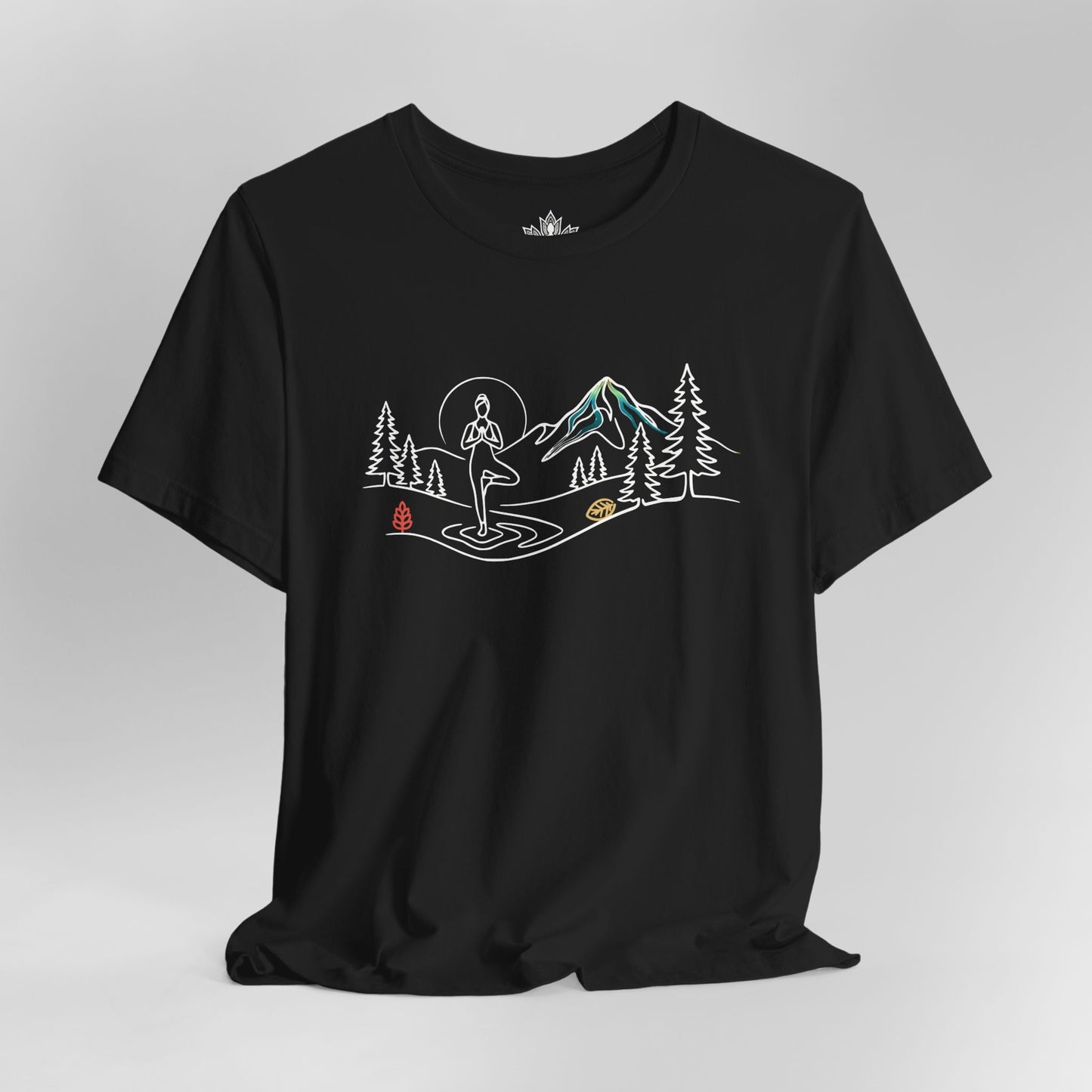 Tree Pose Line Art - Mountain Nature Tee