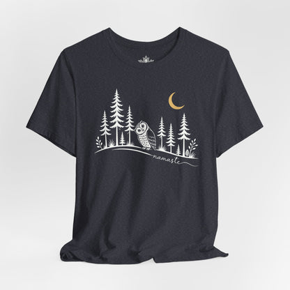 Namaste Forest Owl Tee