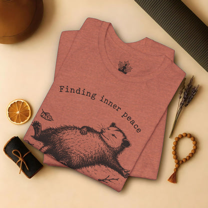 Finding Inner Peace Possum Tee