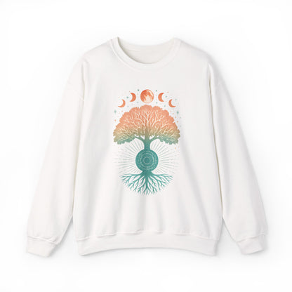 Sweat-shirt Arbre de Vie Mystique - Racines de Mandala