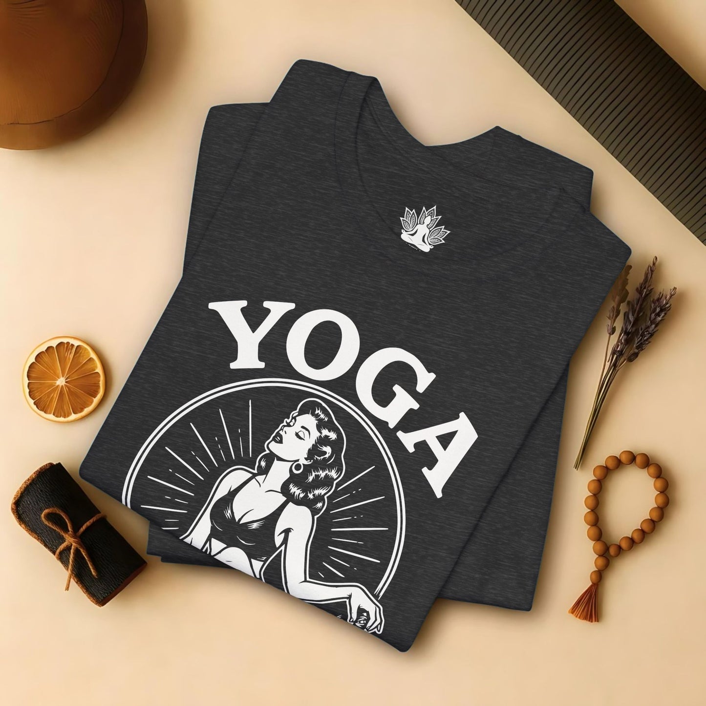 Yoga Because Murder Is Wrong Vintage Tee