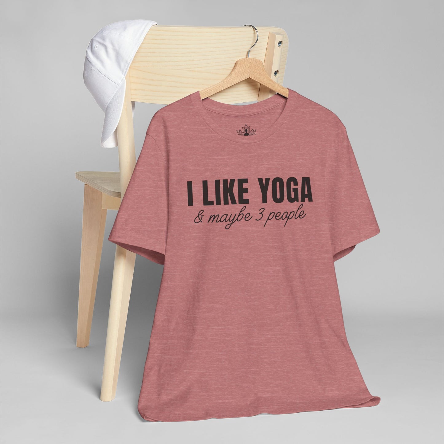 I Like Yoga & Maybe 3 People - Funny Men Tee