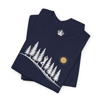 Forest Tree Pose Yoga – Balance in Nature Men Tee