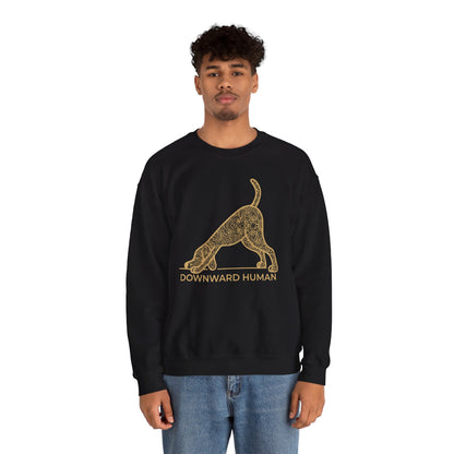 Downward Human Sweater - Mandala Dog