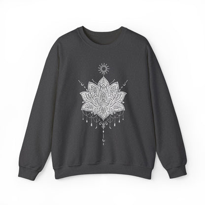 Sweat-shirt Yoga Conscient Mandala Lotus Sacré