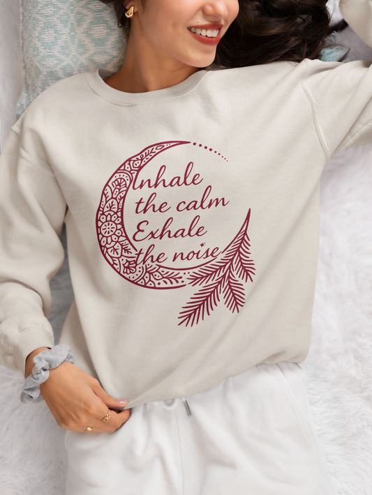 Inhale Calm Exhale Noise - Cozy Sweater