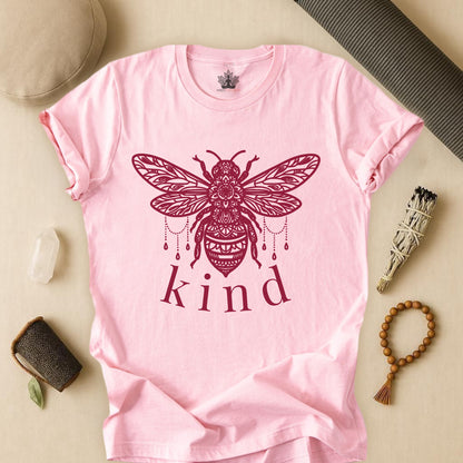 Bee Kind Mandala – Mindful Boho Yoga Tee