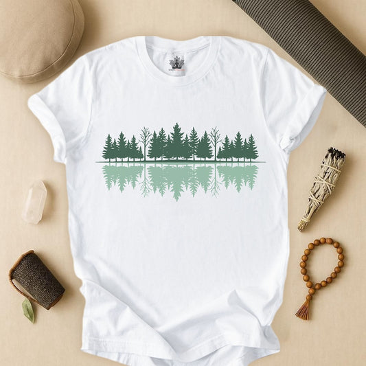 Mindful Forest – Reflection Nature Yoga Tee