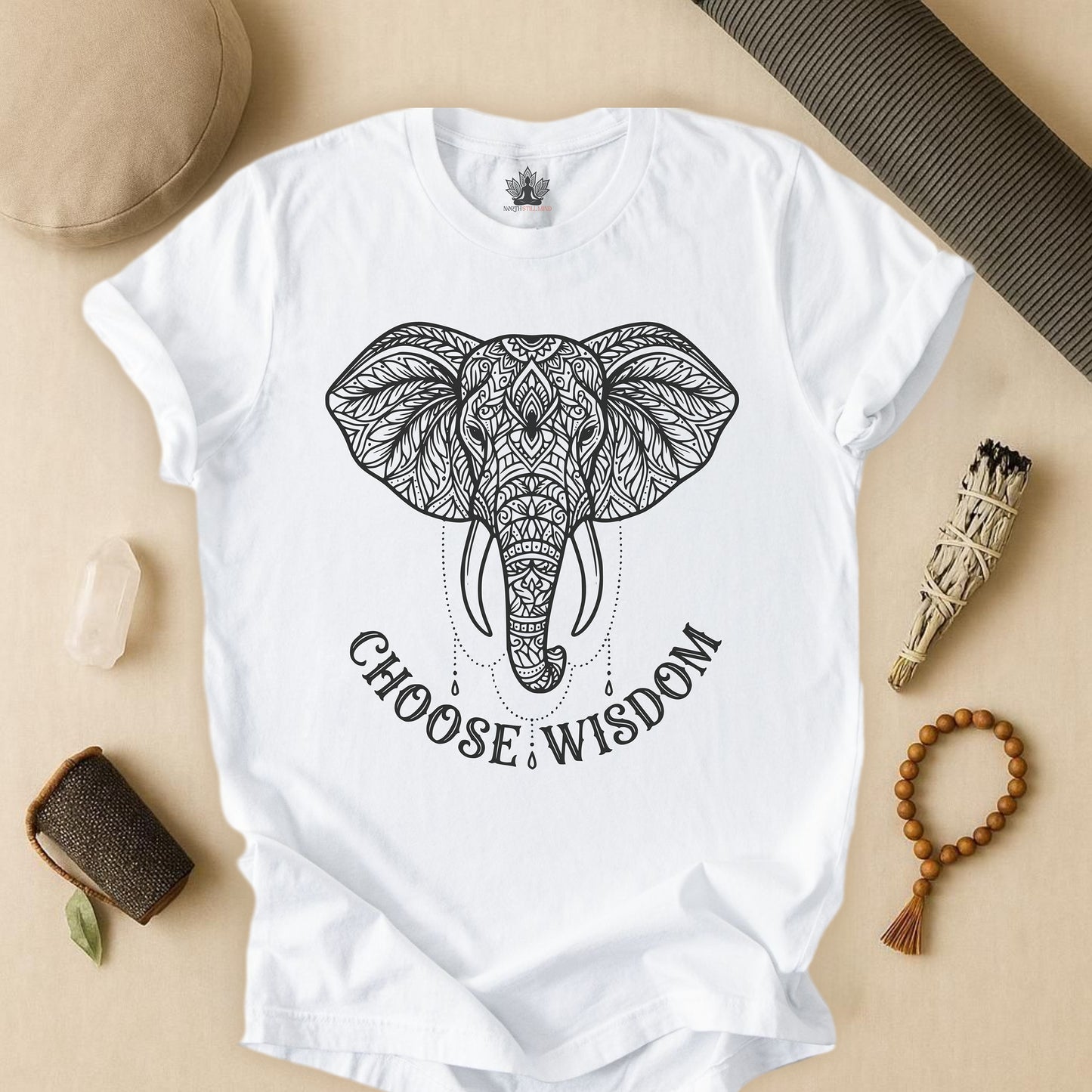 Elephant Mandala Art Tee