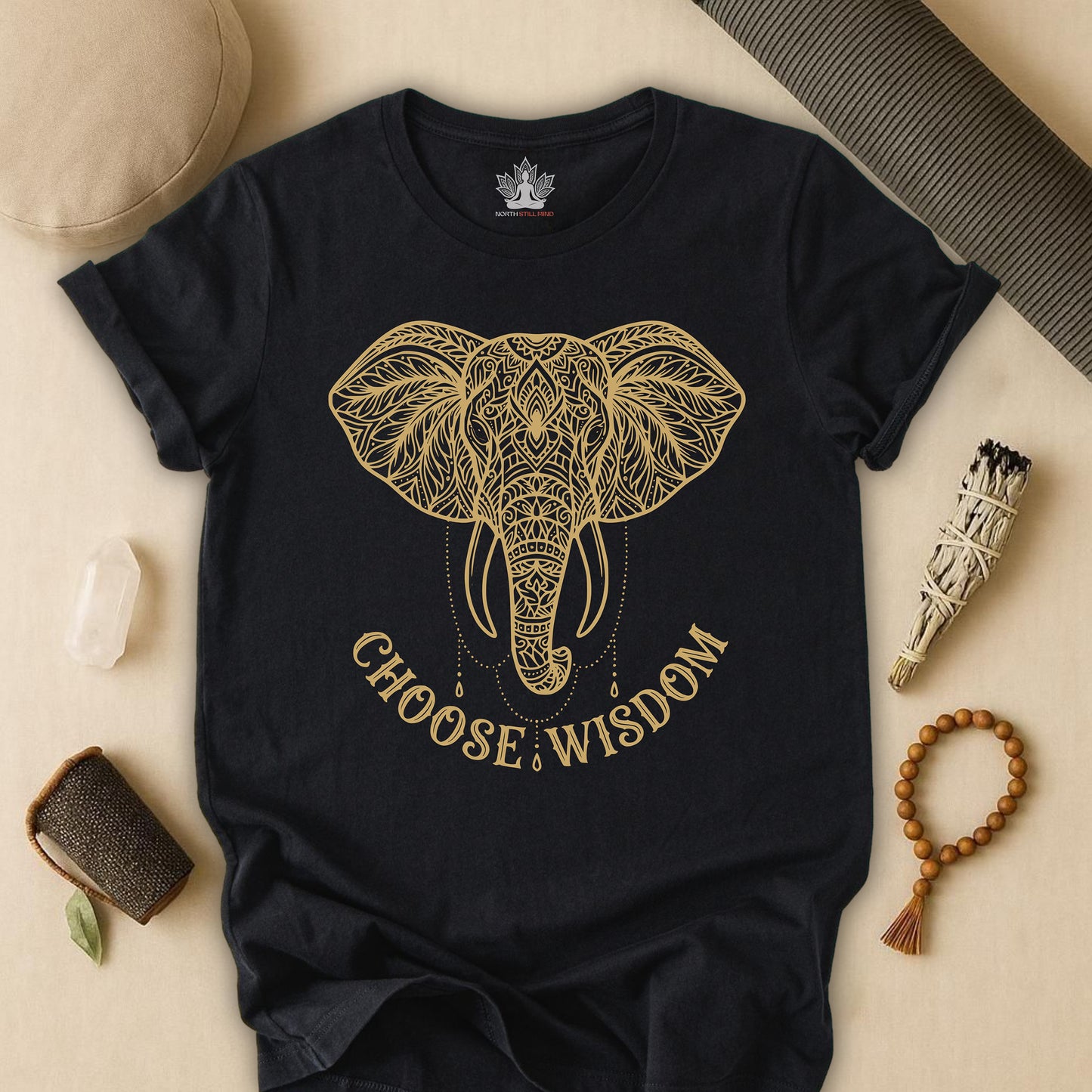 Elephant Mandala Art Tee