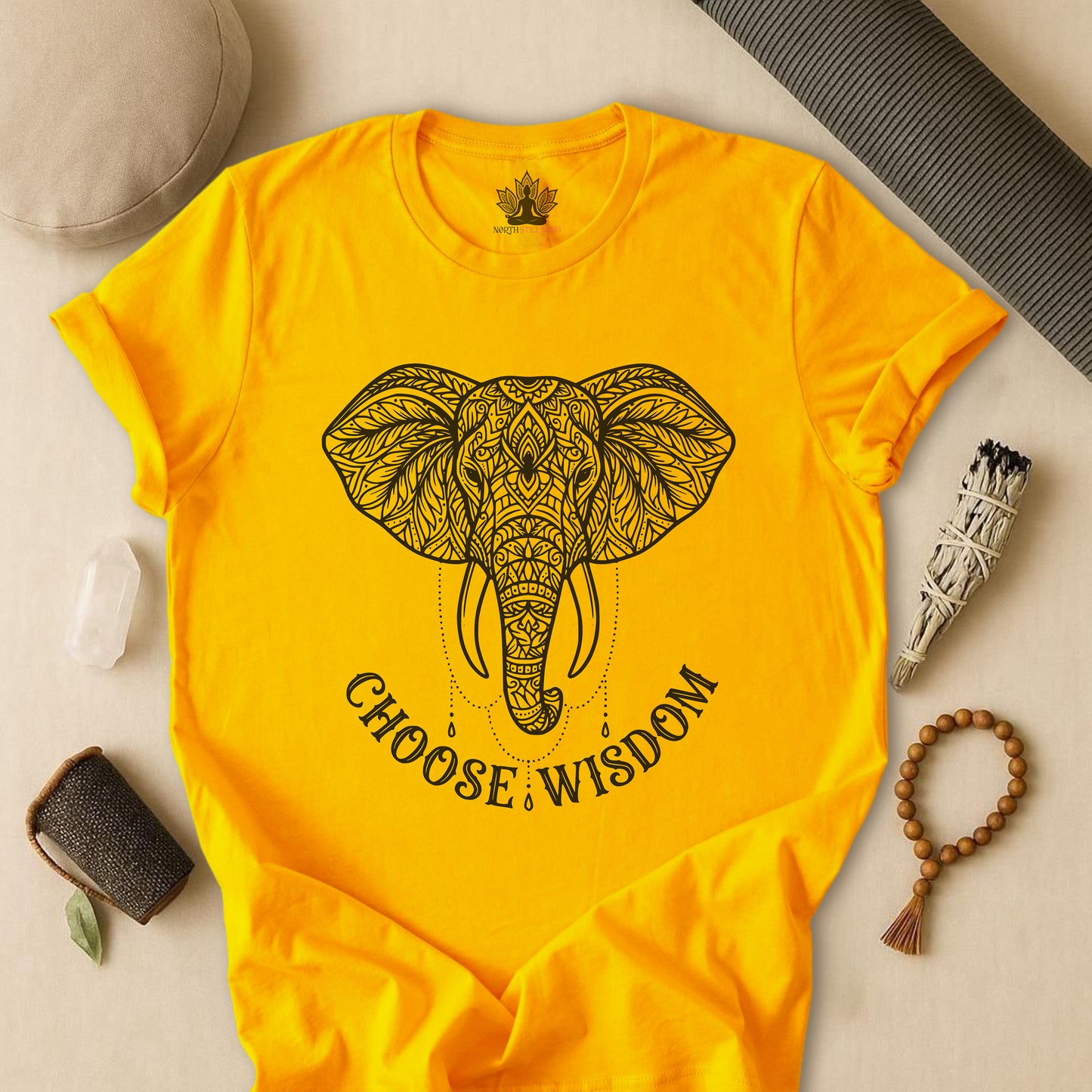 Elephant Mandala Art Tee