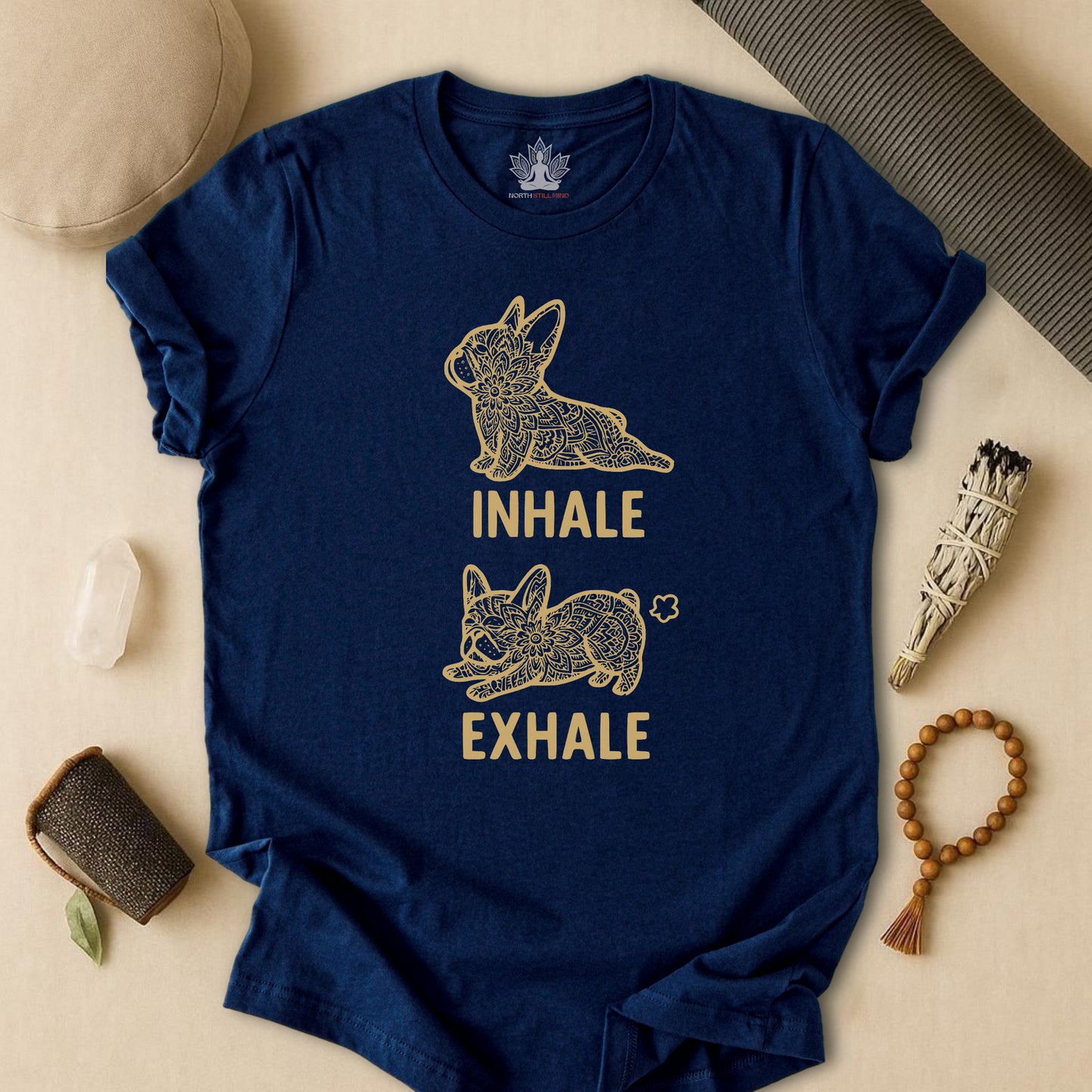 Frenchie Inhale Exhale Tee