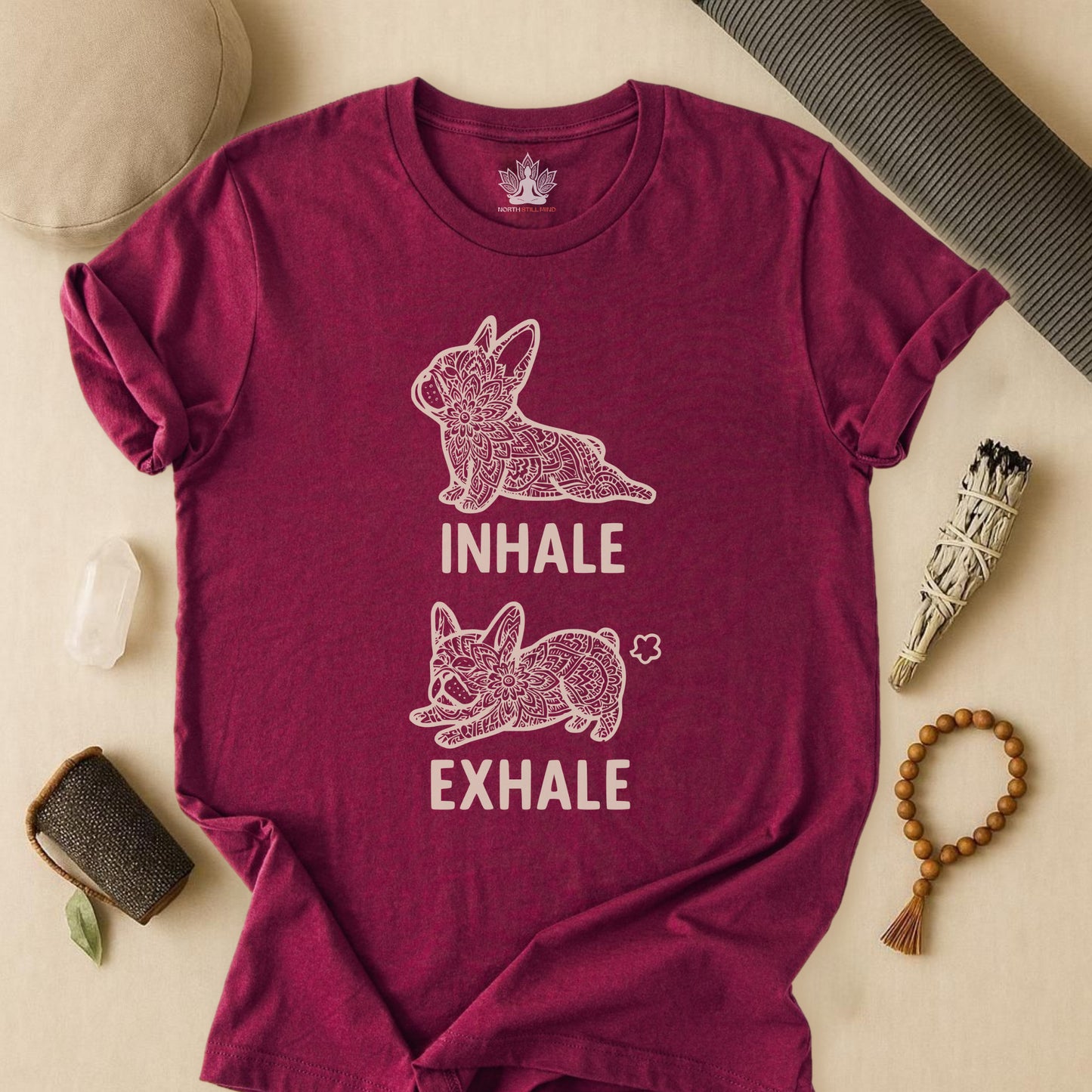 Frenchie Inhale Exhale Tee