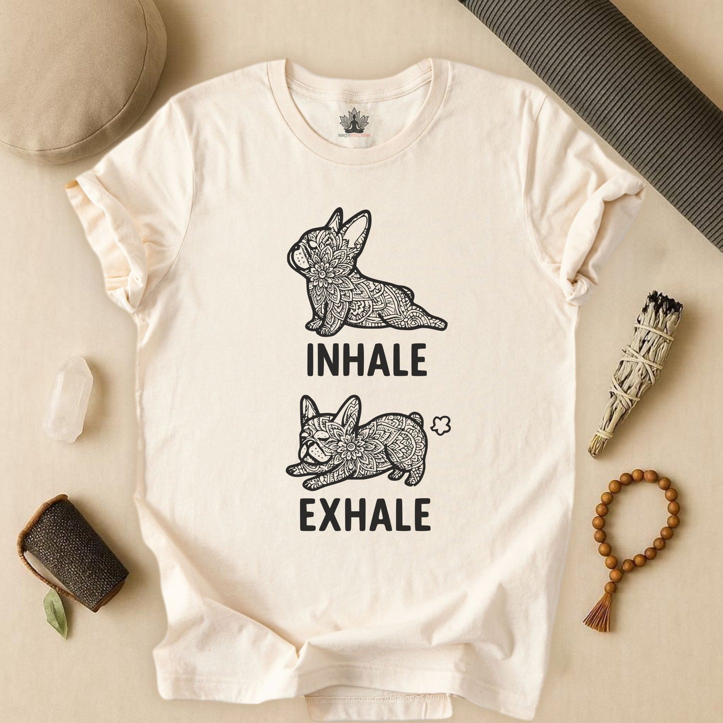Frenchie Inhale Exhale Tee