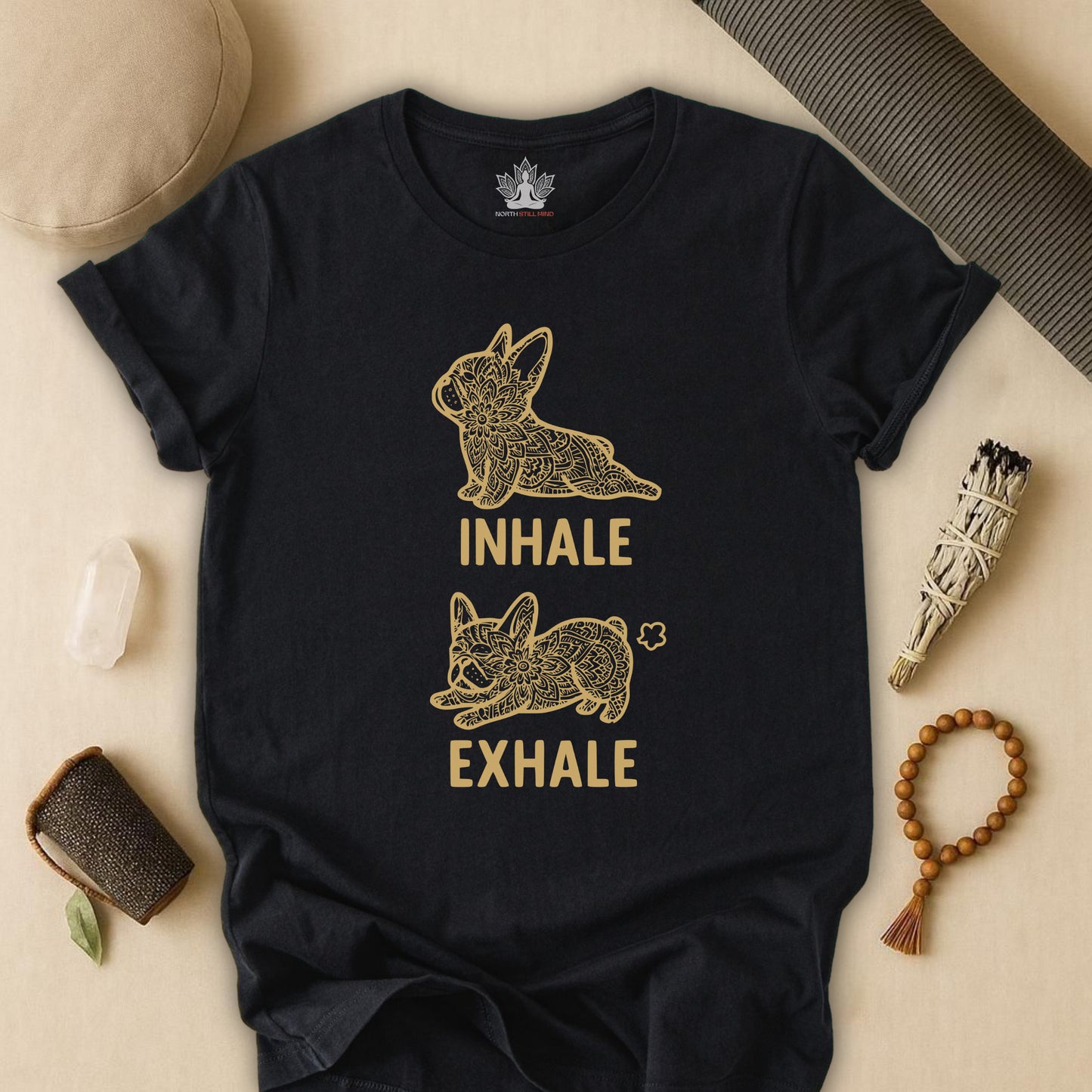 Frenchie Inhale Exhale Tee