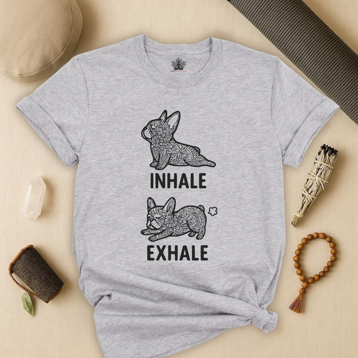 Frenchie Inhale Exhale Tee
