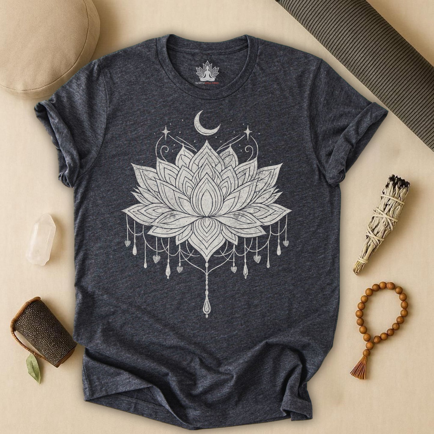 Vintage Moon Lotus Tee