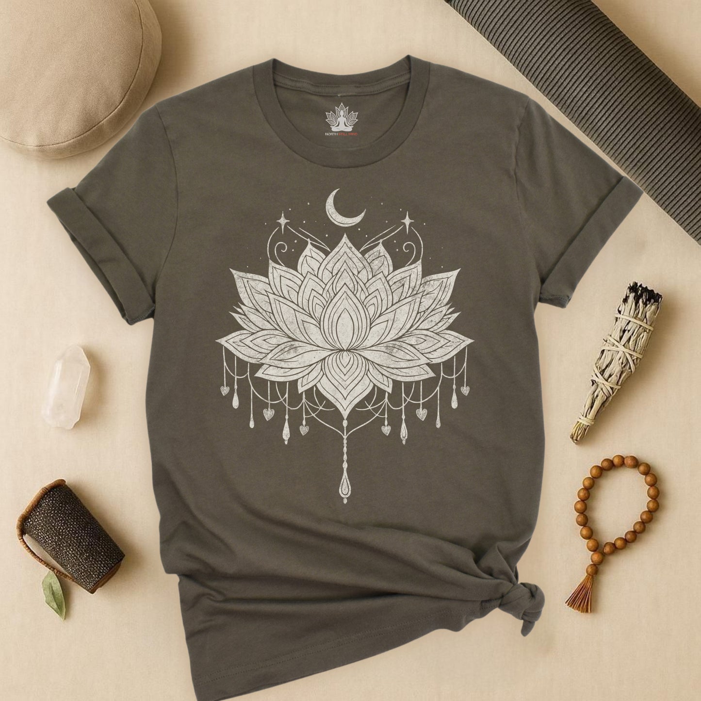 Vintage Moon Lotus Tee