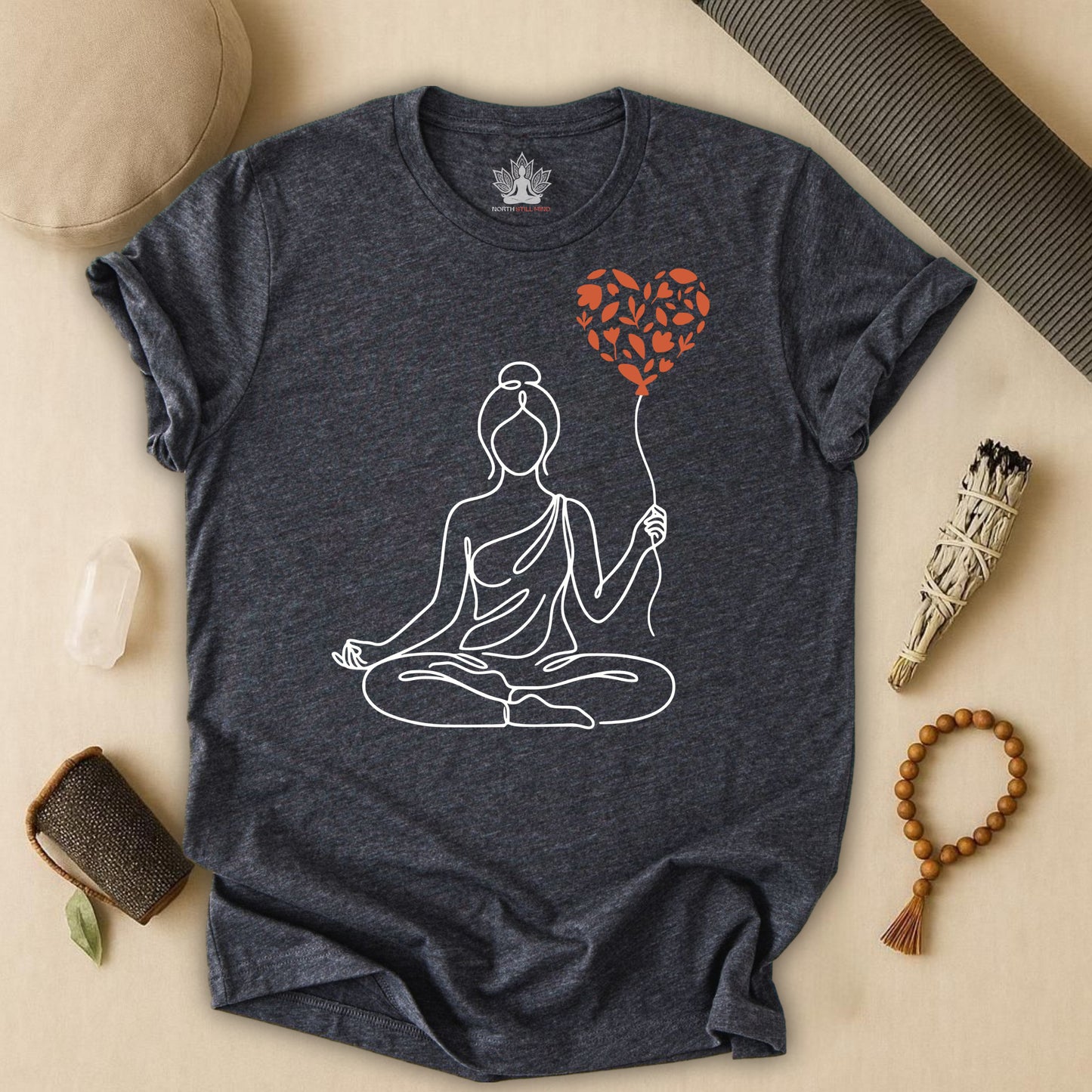 Mindful Love Yogini – Valentine Yoga Tee
