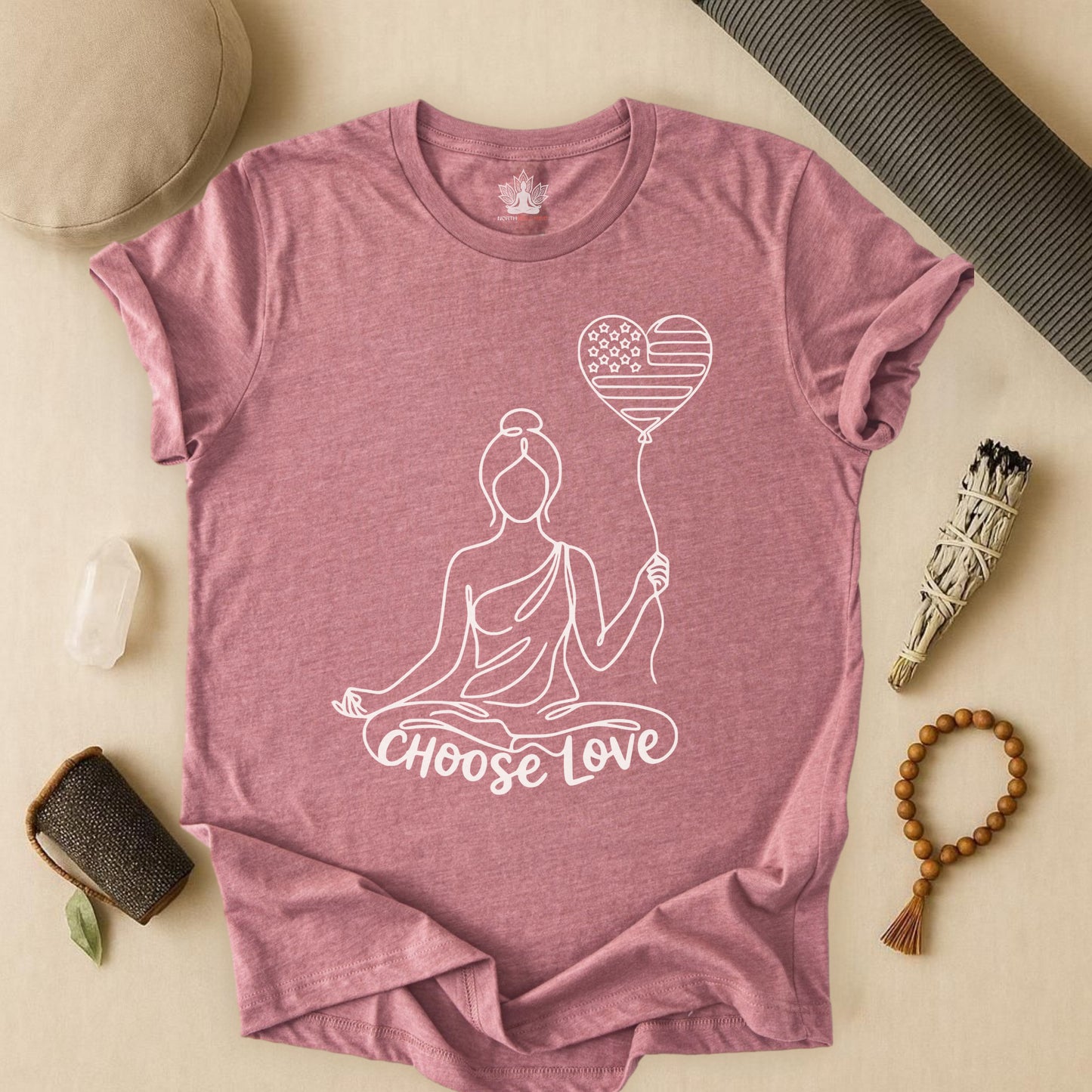 Choose Love – Peace & Kindness Yoga Tee