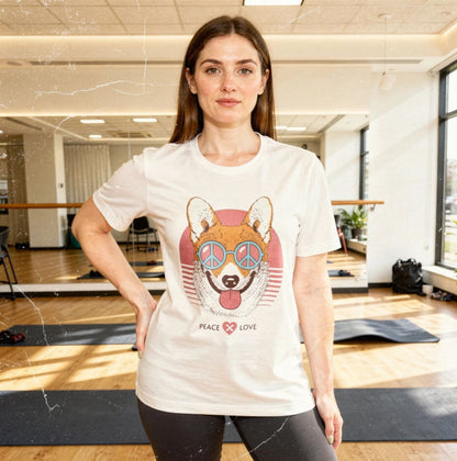 Rétro Corgi Peace & Love