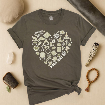 Yoga Girl Boho Heart Tee