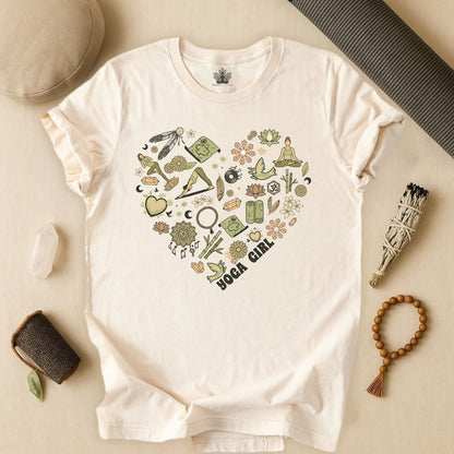 Yoga Girl Boho Heart Tee