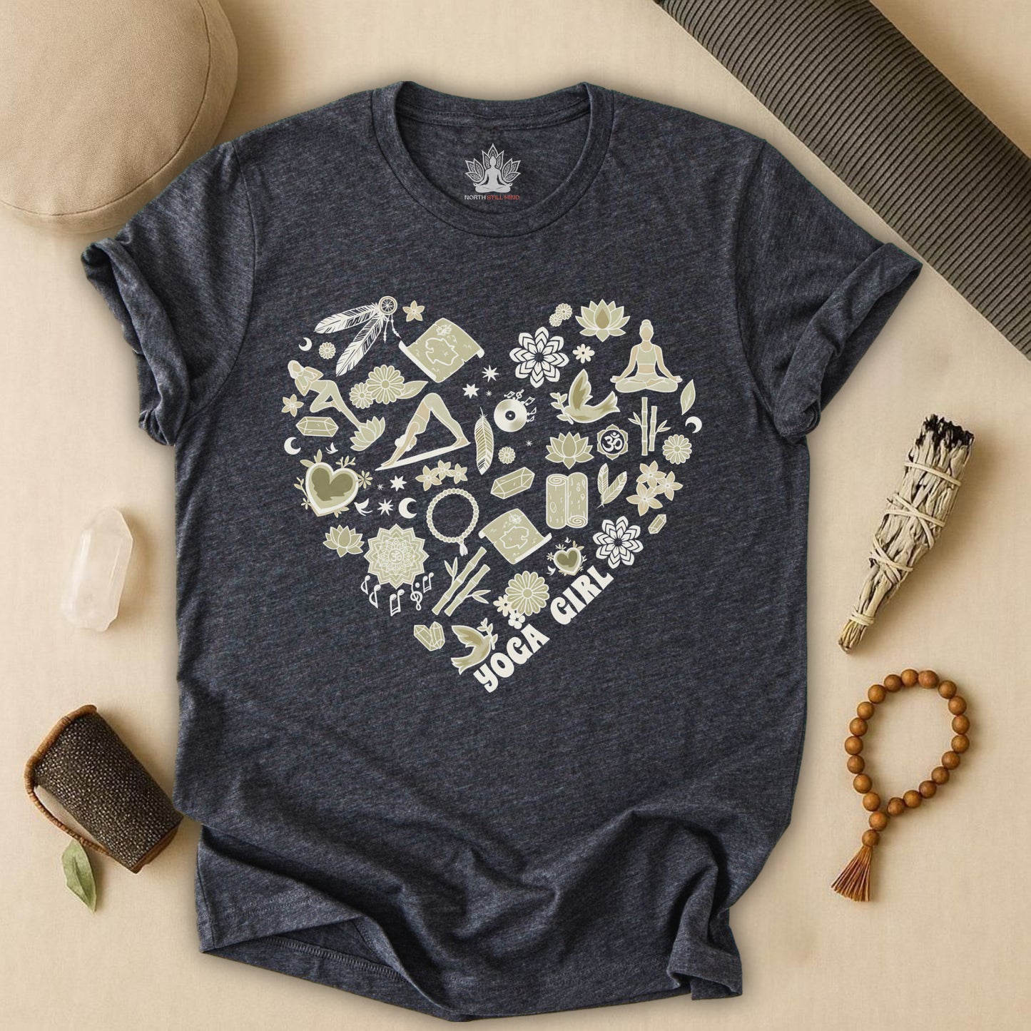 Yoga Girl Boho Heart Tee