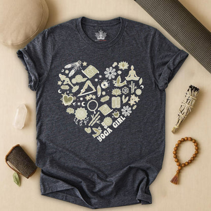 Yoga Girl Boho Heart Tee