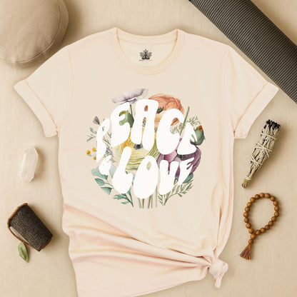 Floral Peace & Love Tee
