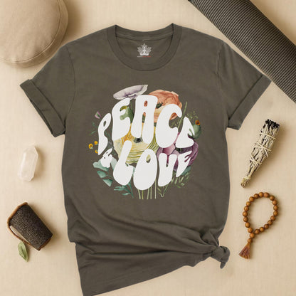 Floral Peace & Love Tee