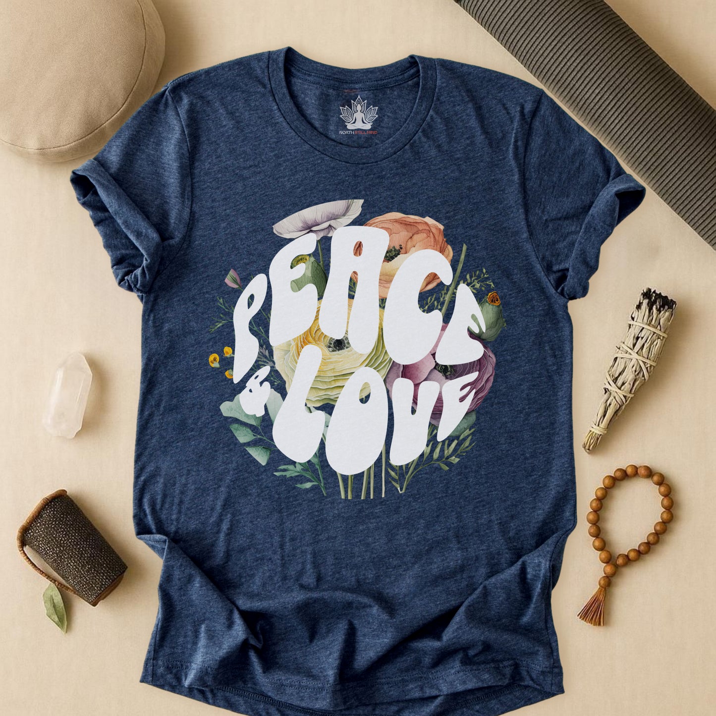 Floral Peace & Love Tee