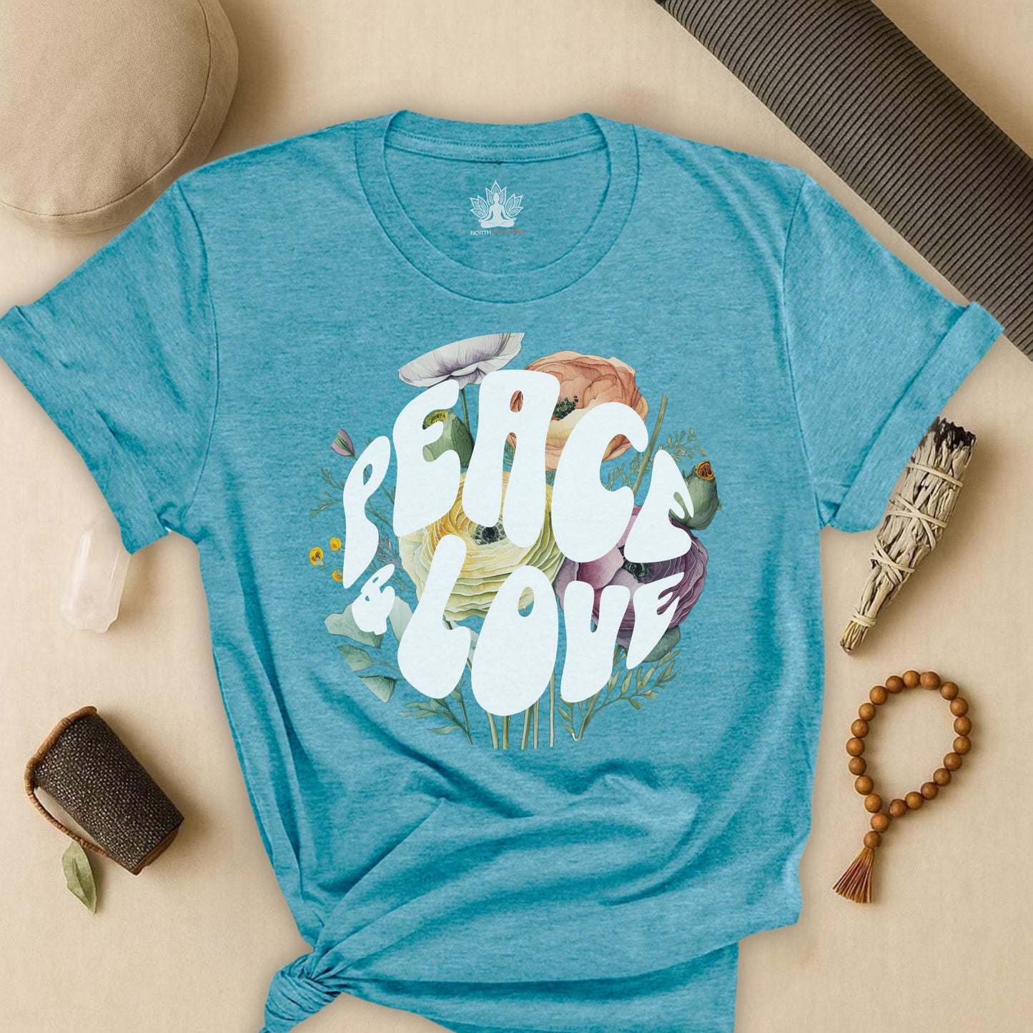 Floral Peace & Love Tee