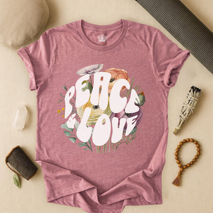 Floral Peace & Love Tee