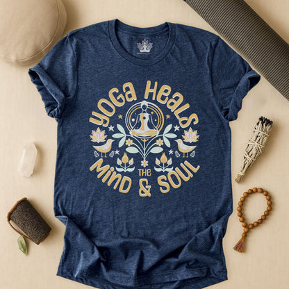 Yoga Heals the Mind & Soul – Boho Tee