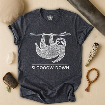 Sloooow Down – Mindful Sloth Tee