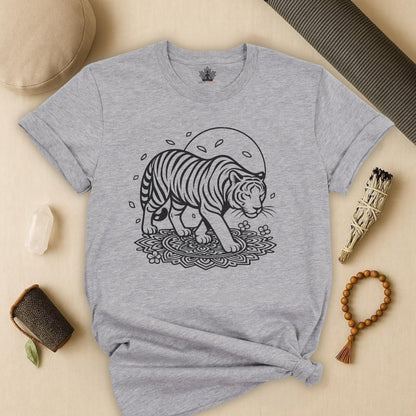 Peaceful Tiger – Mandala Flow Tee