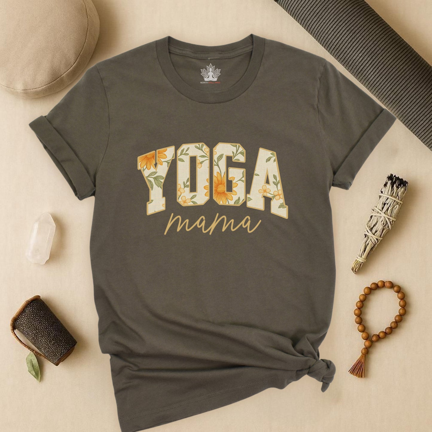 Floral Yoga Mama – Motherhood & Mindfulness Tee