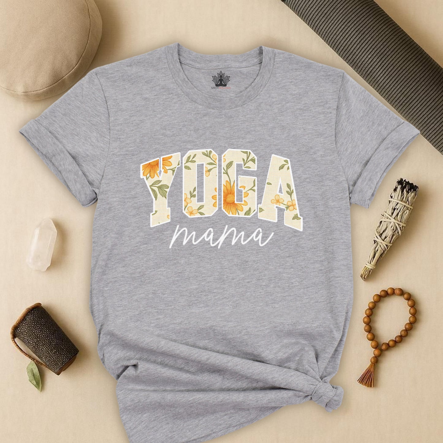 Floral Yoga Mama – Motherhood & Mindfulness Tee