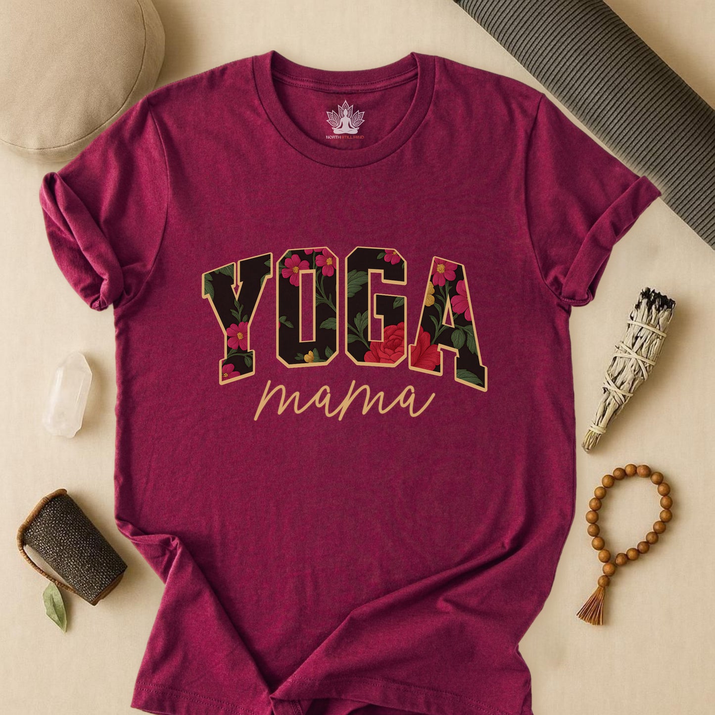 Floral Yoga Mama – Motherhood & Mindfulness Tee