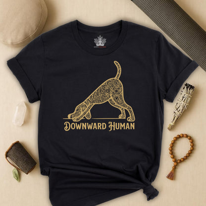 Downward Human Mandala Dog Tee