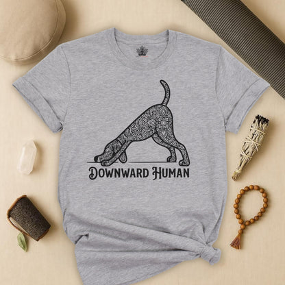 Downward Human Mandala Dog Tee