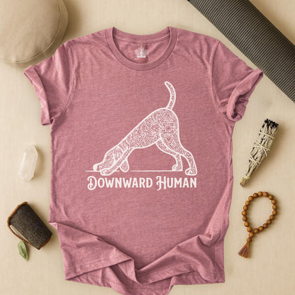 Downward Human Mandala Dog Tee