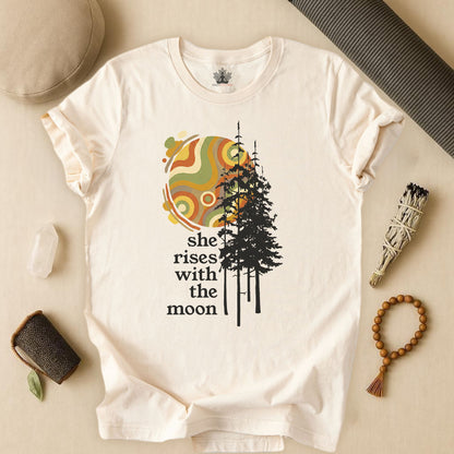 She Rises With The Moon Tee
