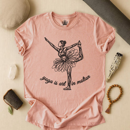 Yoga Is Art In Motion Tee