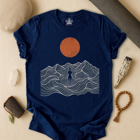 Retro Mountain Pose Tee