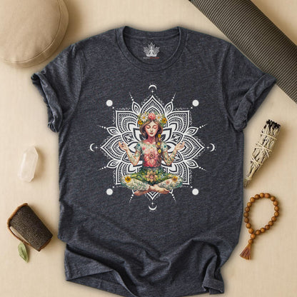 Flower Meditation Boho Tee
