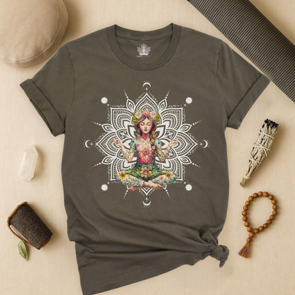 Flower Meditation Boho Tee