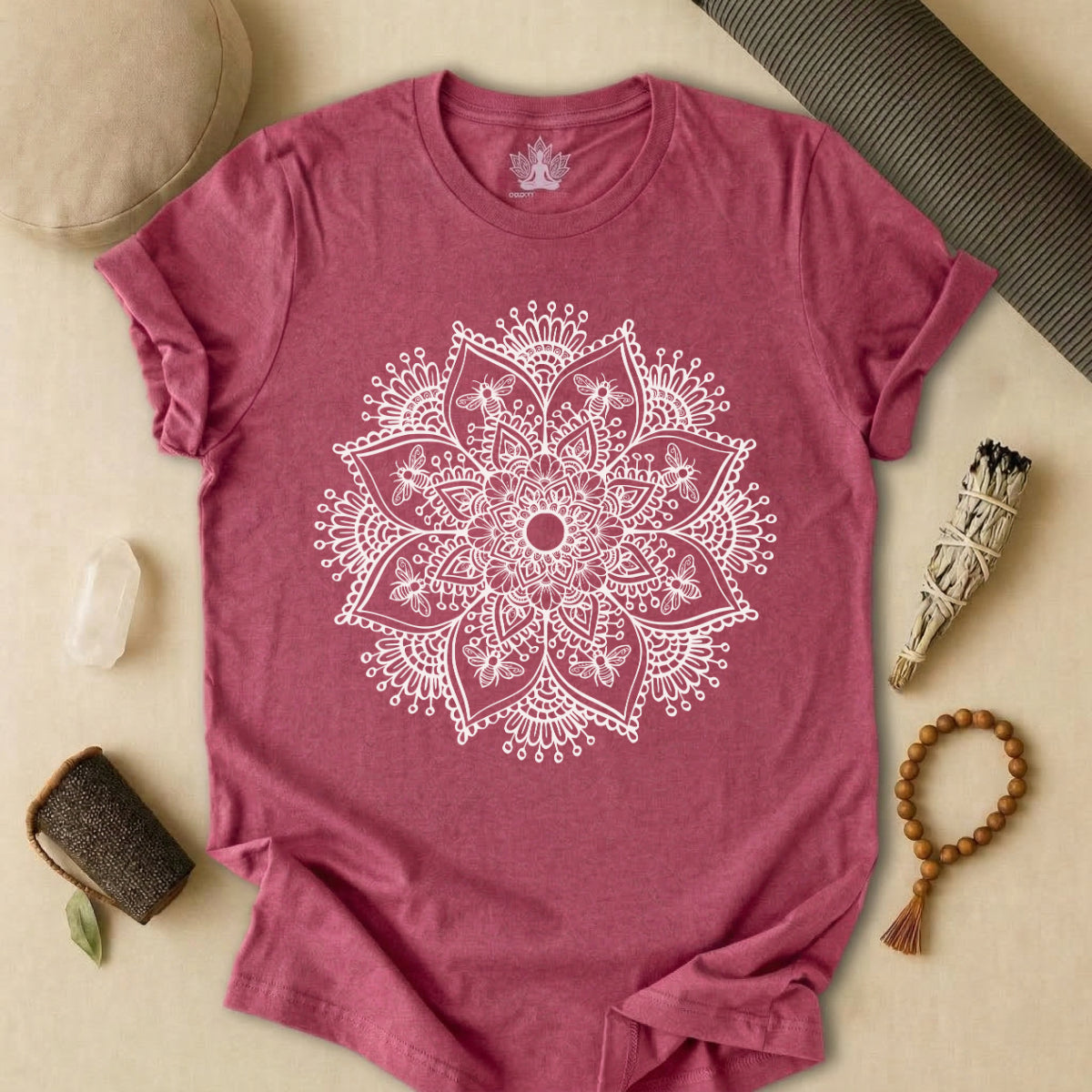 Bees & Flowers Mandala